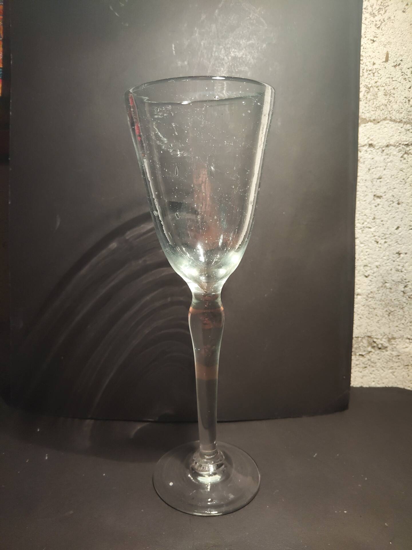 Large bubble glass chalice Saba Biot