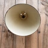 Conical wall light on porcelain base