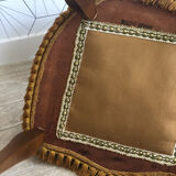 Vintage fringed gondola armchair