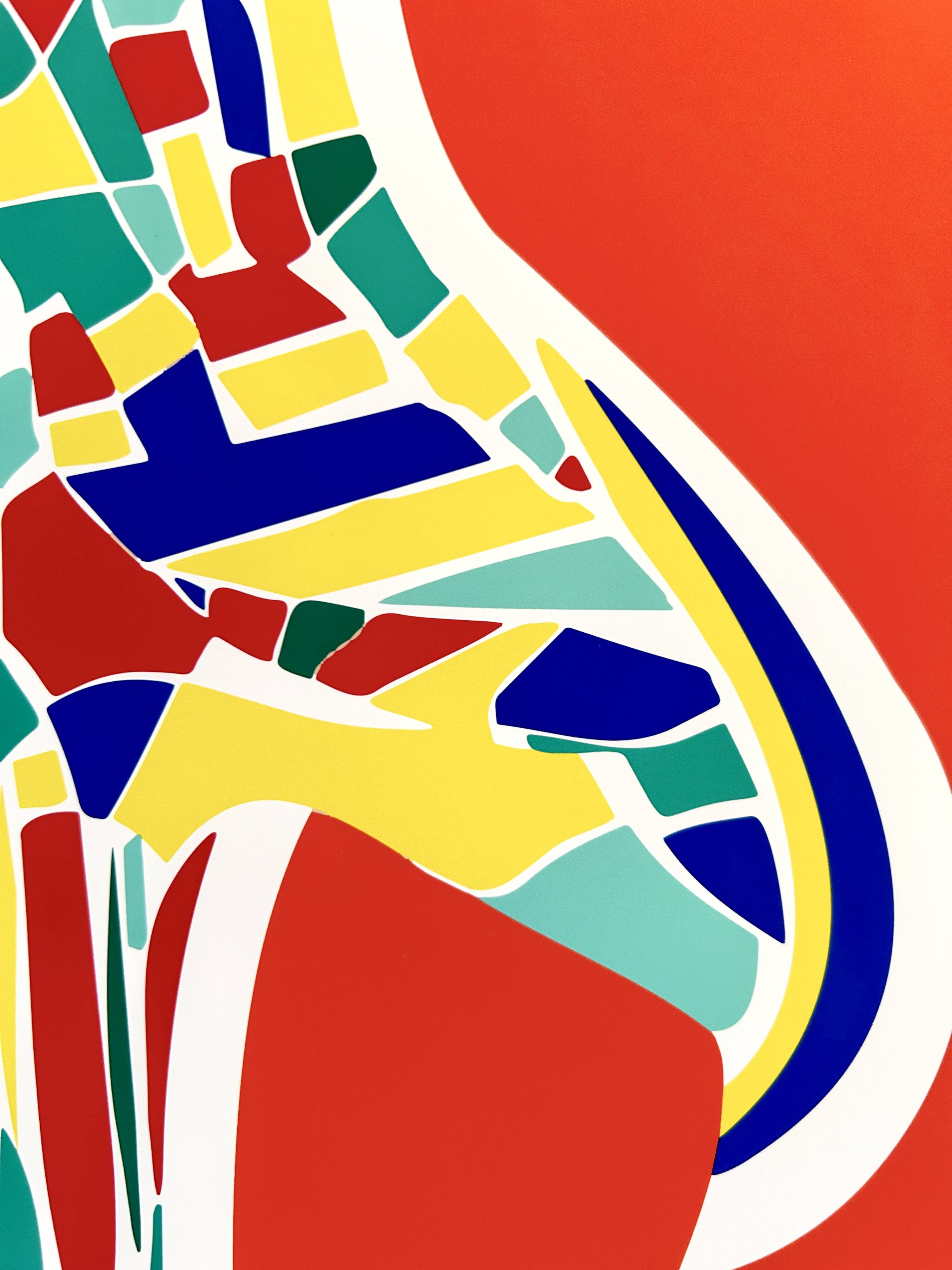 Surf illustration, limited edition of 30 copies, signed by the artist