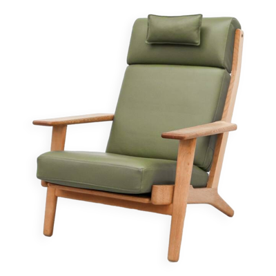 Fauteuil en chêne GE290 de Hans Wegner pour Getama années 1960