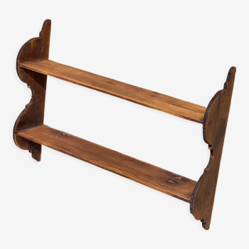 Étagère murale ancienne en bois
