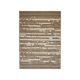Relief jute rug in white and black 80x150 cm