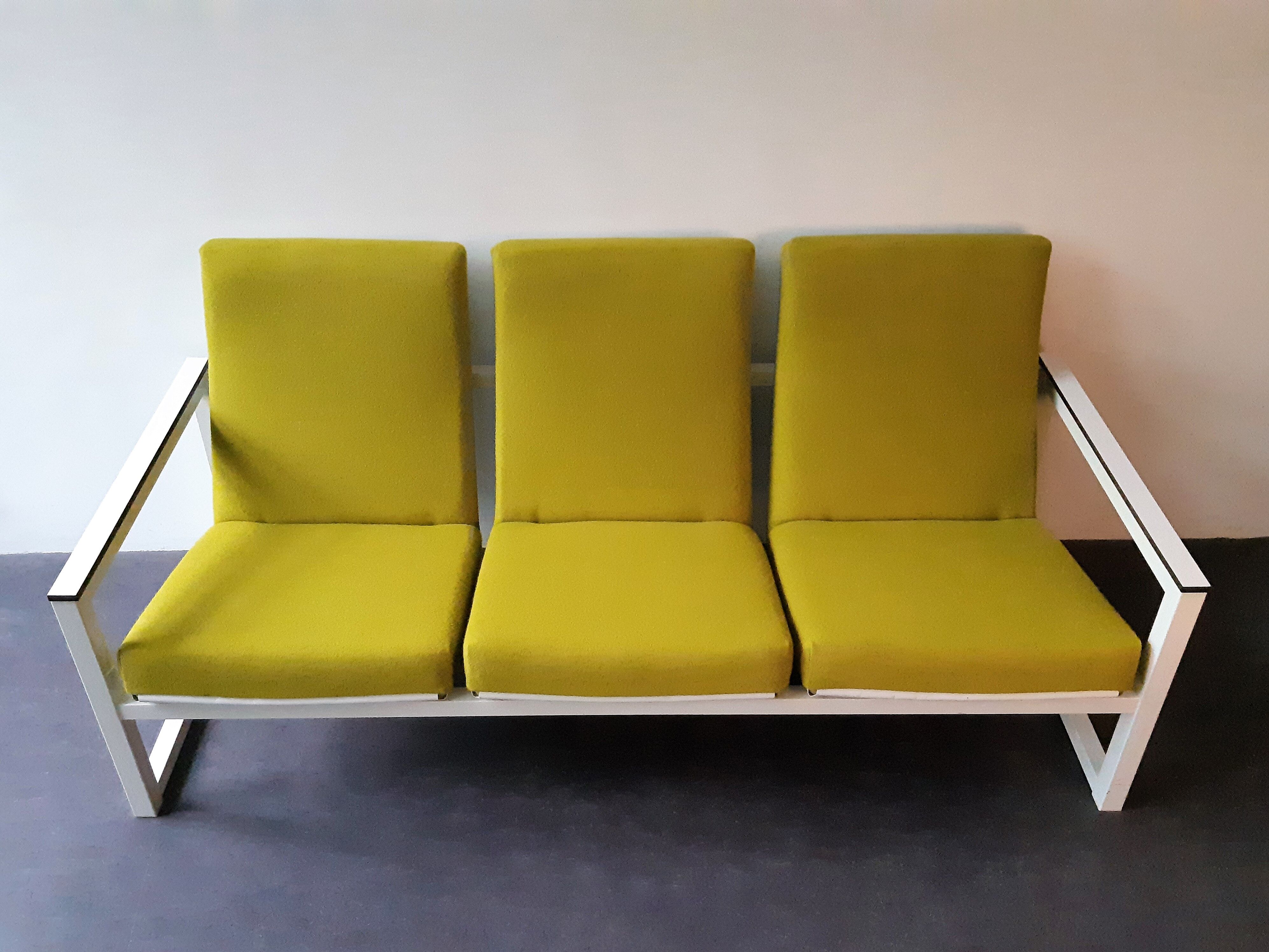 Reupholstered 3-seater sofa by Tjerk Reijenga and Friso Kramer for Pilastro,1960's