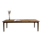 Farm table with tapered legs, L 260 cm