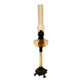 Oil lamp in marble and brass 20th century