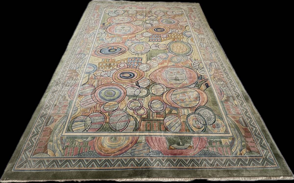 Art Deco Shanghai rug in silk 300x200 cm