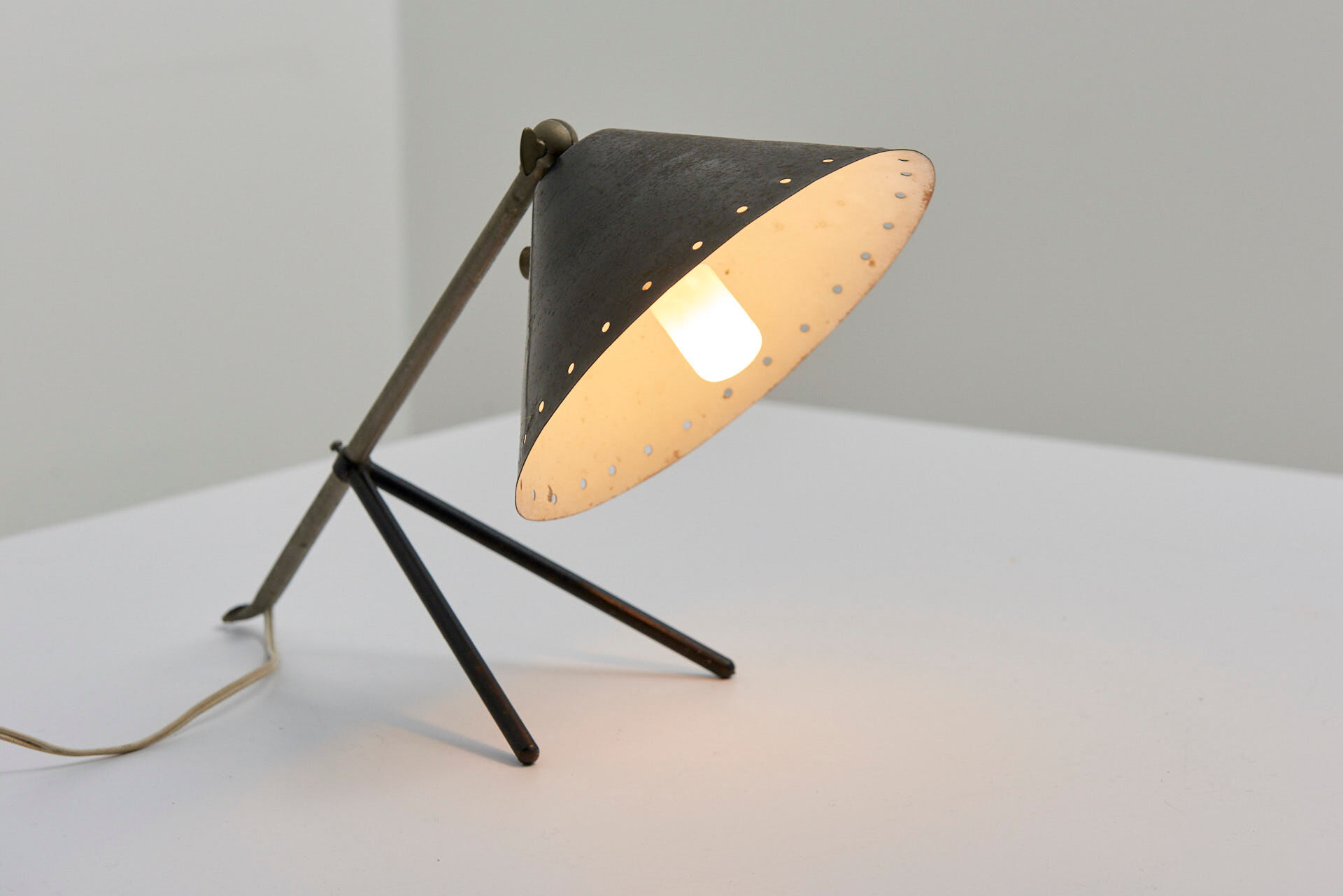 'Pinocchio' Table Lamp by Herman Busquet for Hala Zeist, Netherlands - 1950's