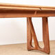 Large extendable dining table, 320 cm, in oak, Guillerme and Chambron.