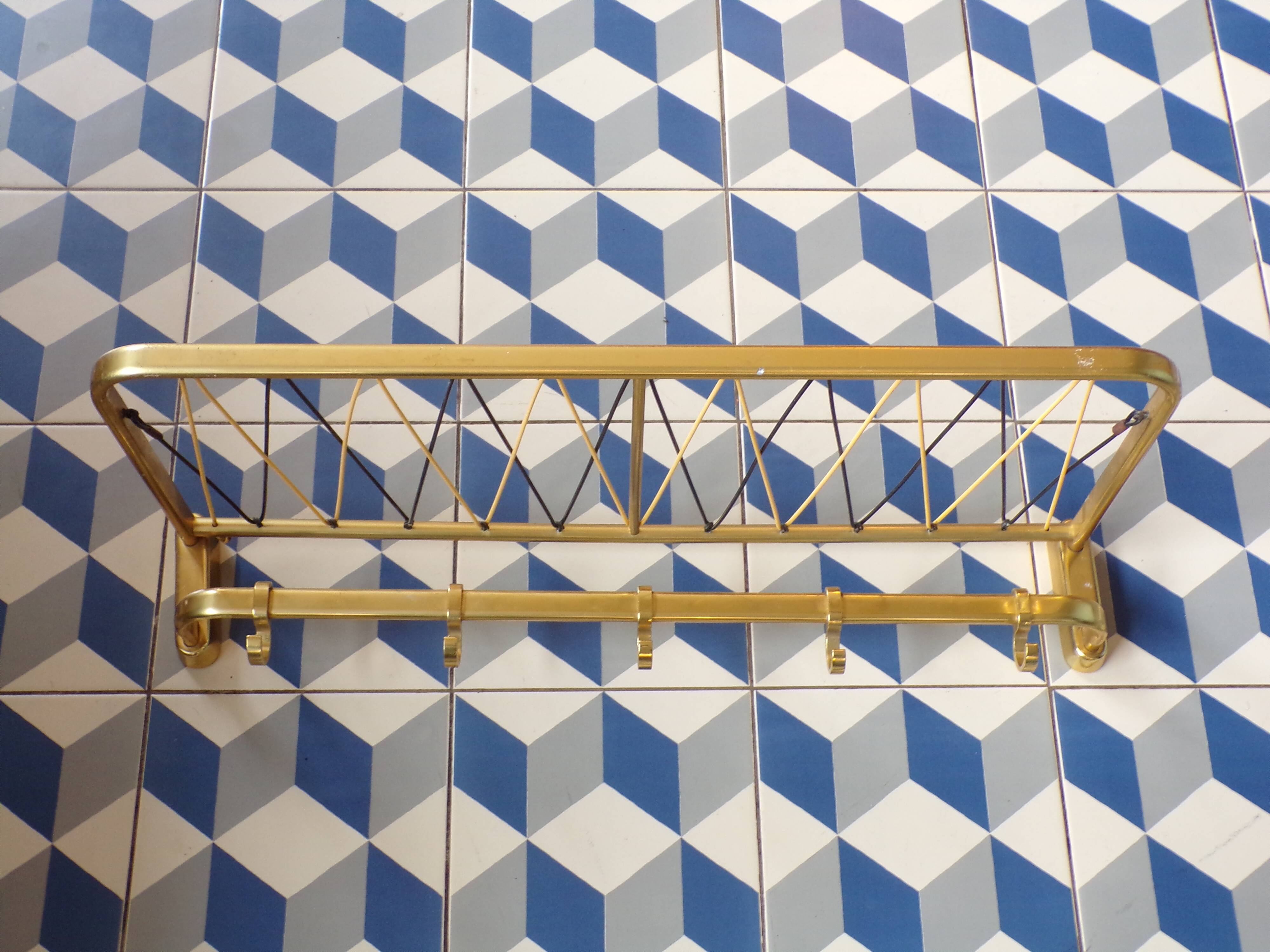 Coat rack like a train luggage rack l=63cm