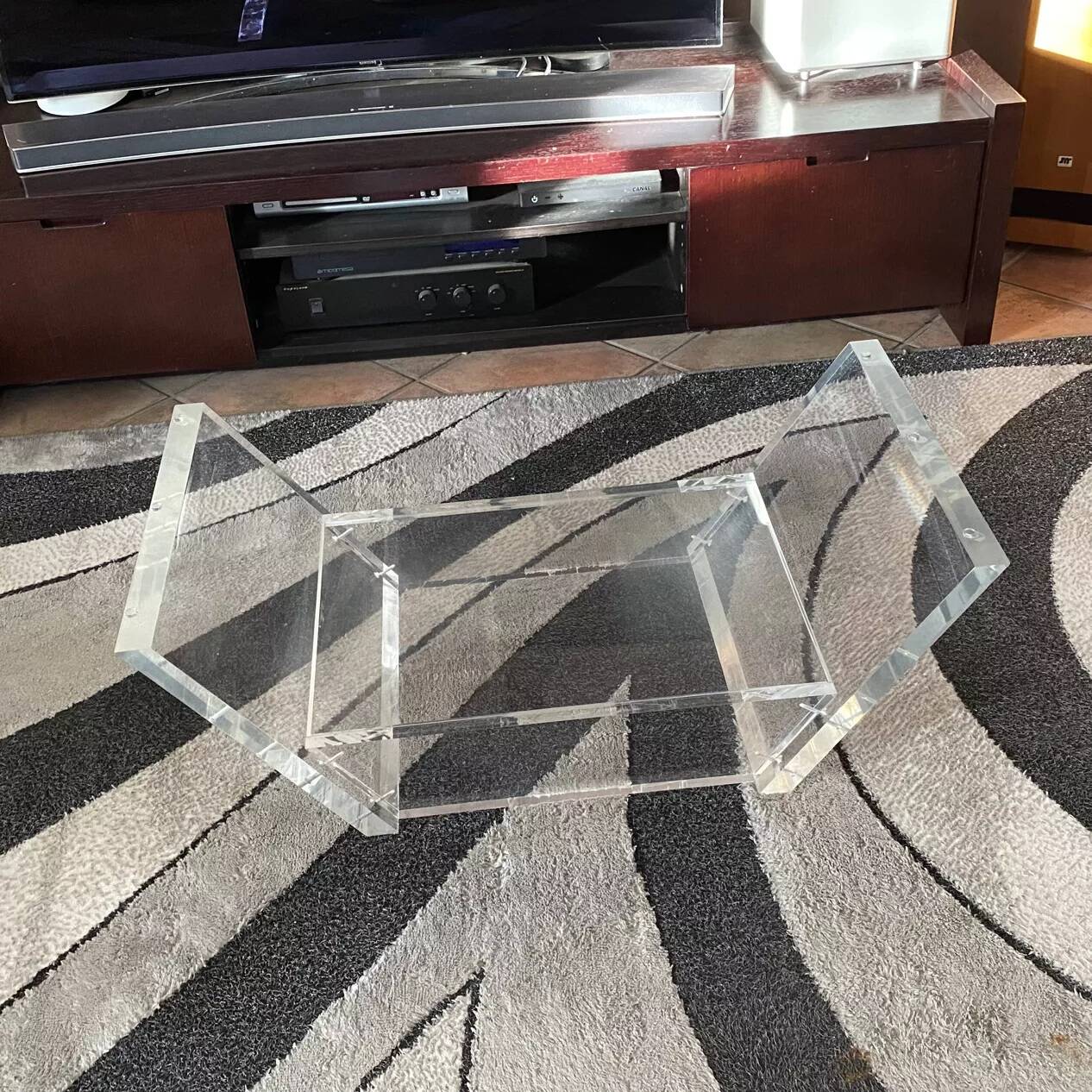 David Lange coffee table 1980. 120x70.