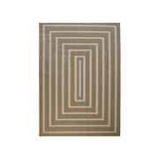 Geometric patterned jute rug 120 x 160 cm