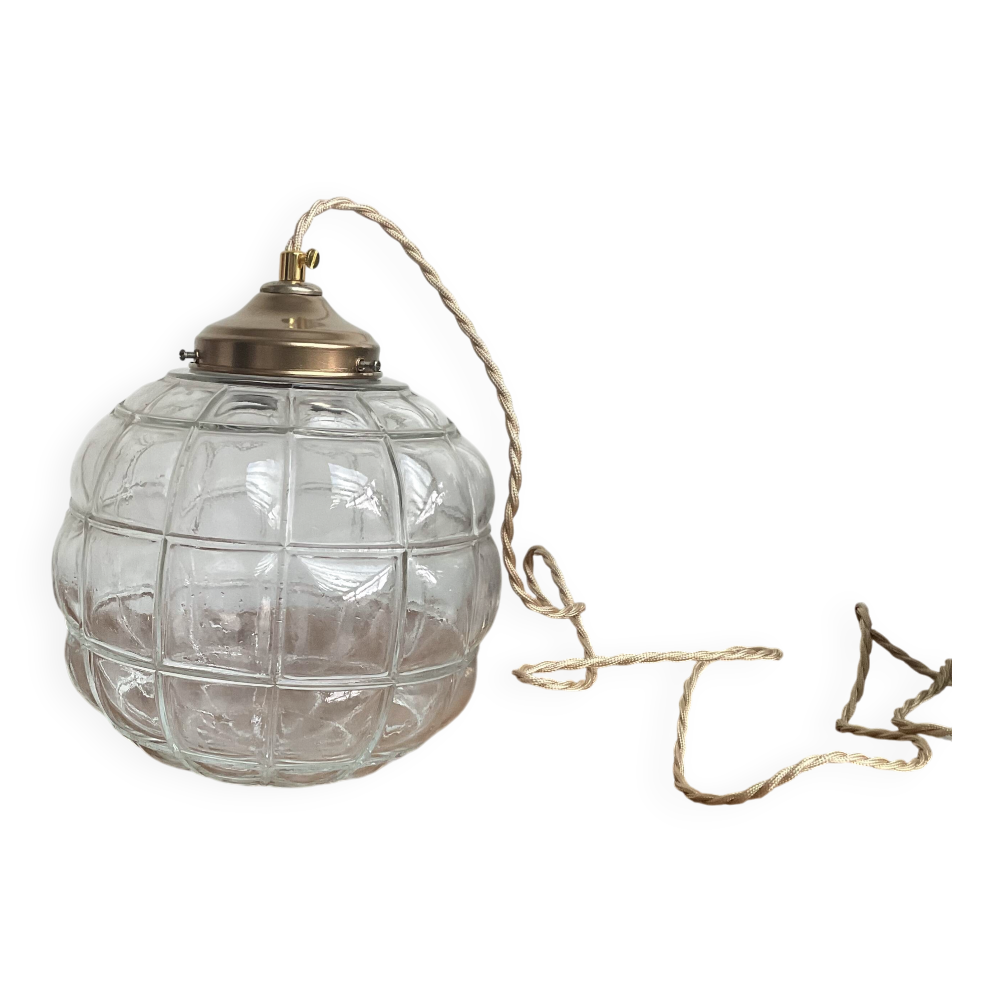Art Deco glass pendant light