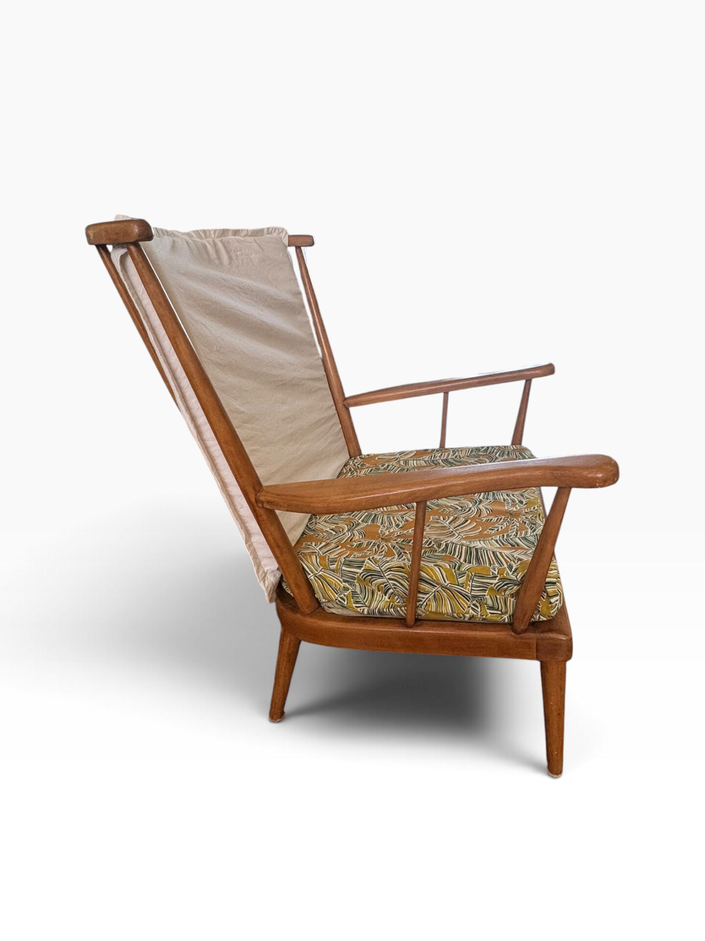 Paire Fauteuils Bauman éventail claire