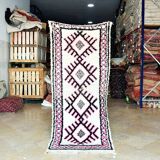 Small vintage Beni Ouarain rug
