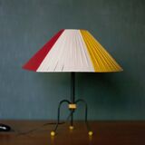 Vintage tripod lamp, bedside lamp, table lamp, rockabilly, retro, scoubidou son lamp, decoration