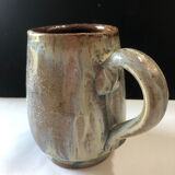Salted stoneware cup by Marcel Aubry
