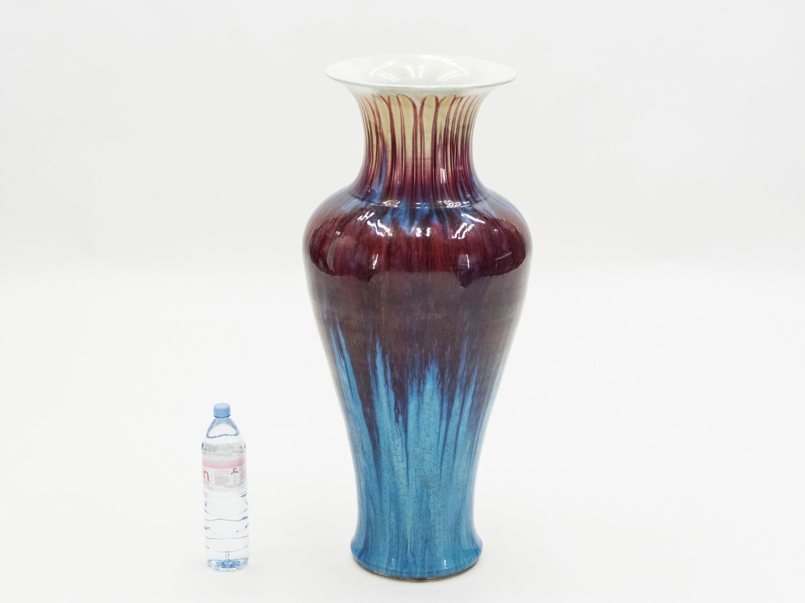 Ceramic vase enamelled around 1960
