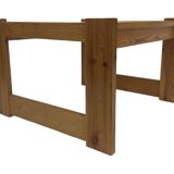 Vintage coffee table pinewood minimalist 1970s