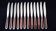 12 Table knives Stainless steel Prulhiere the Béquille