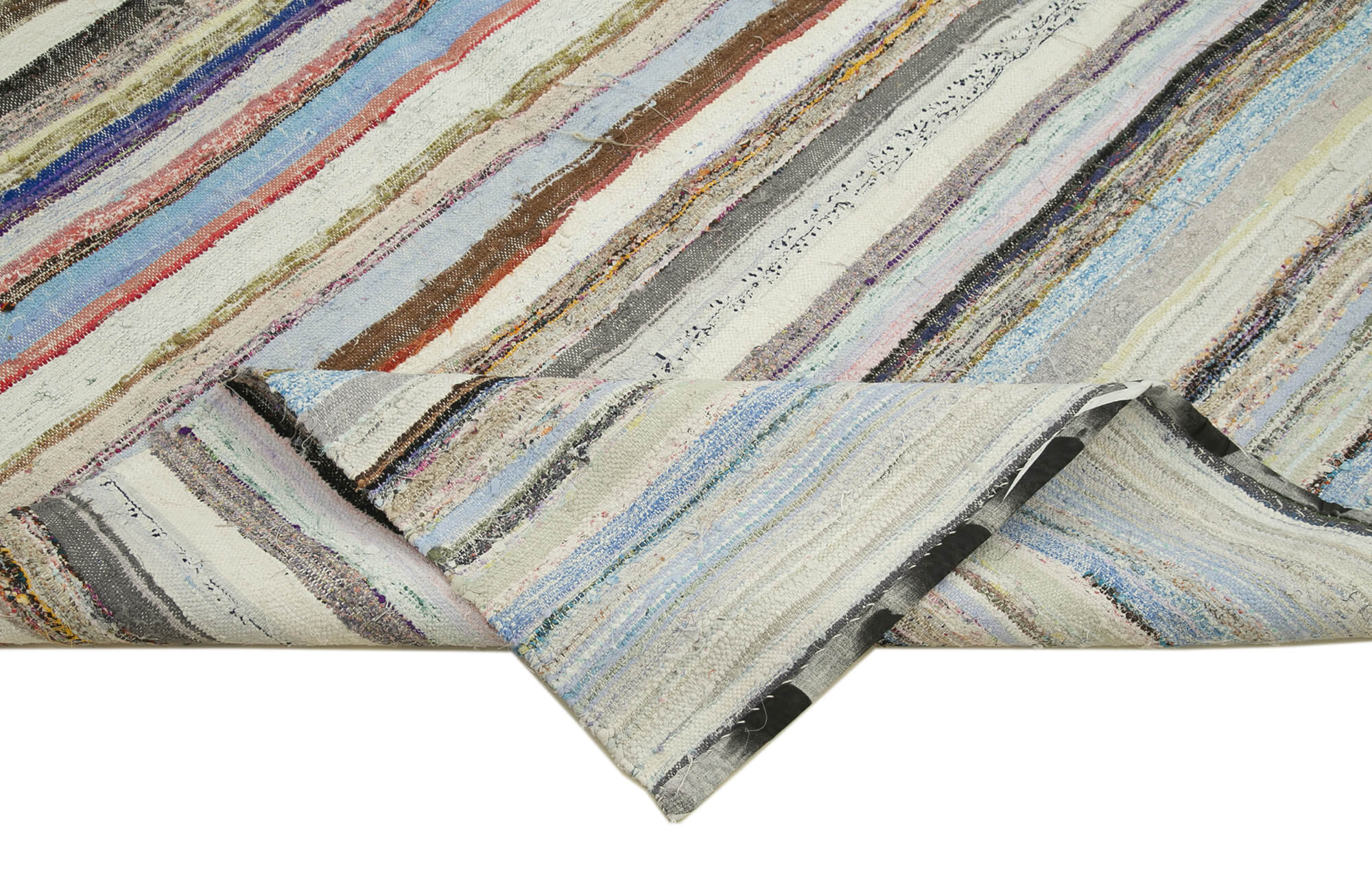 Anatolian handmade bohemian 1970s 156 cm x 319 cm wool kilim