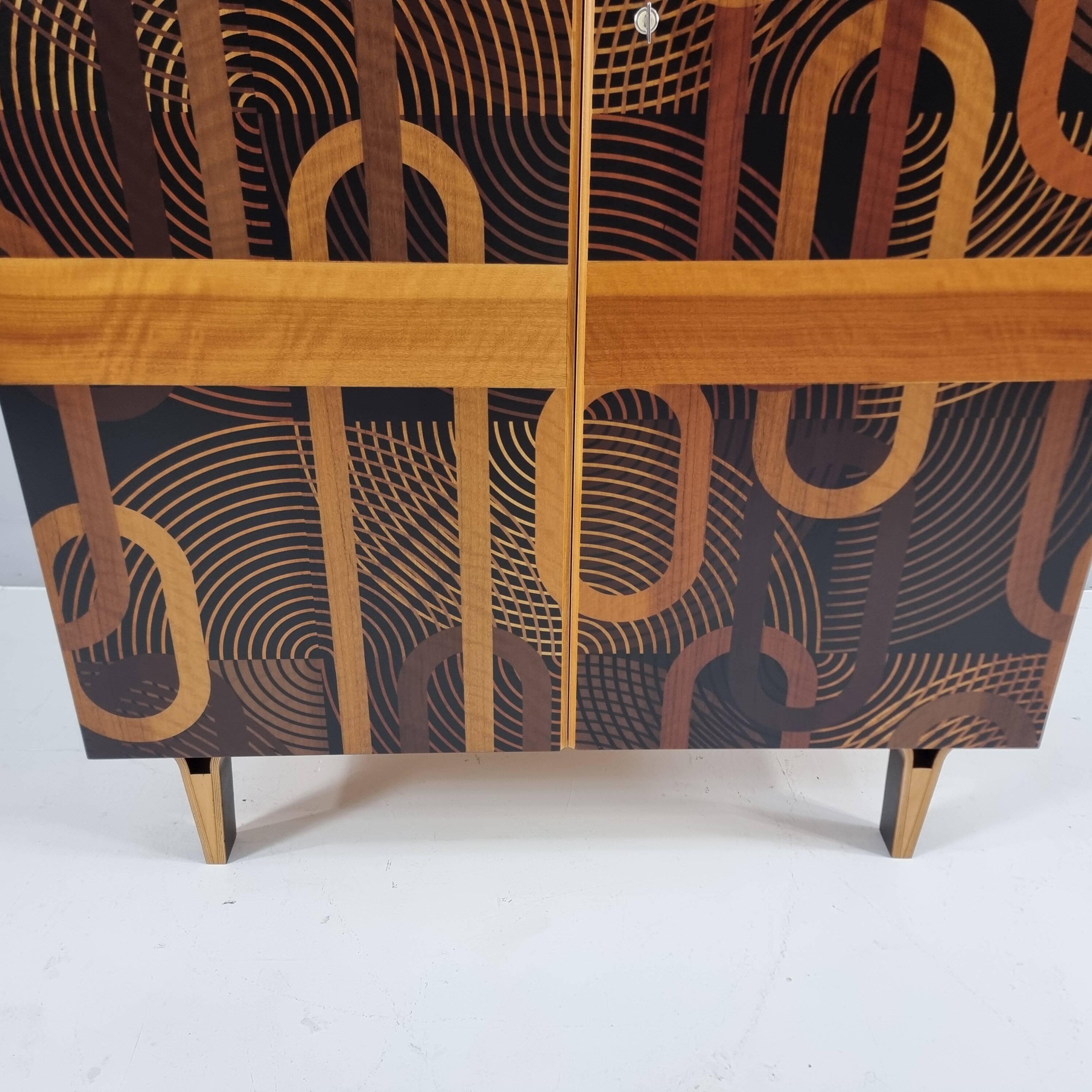 Vintage beech wardrobe, 1970s