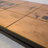 Coffee table with tiles