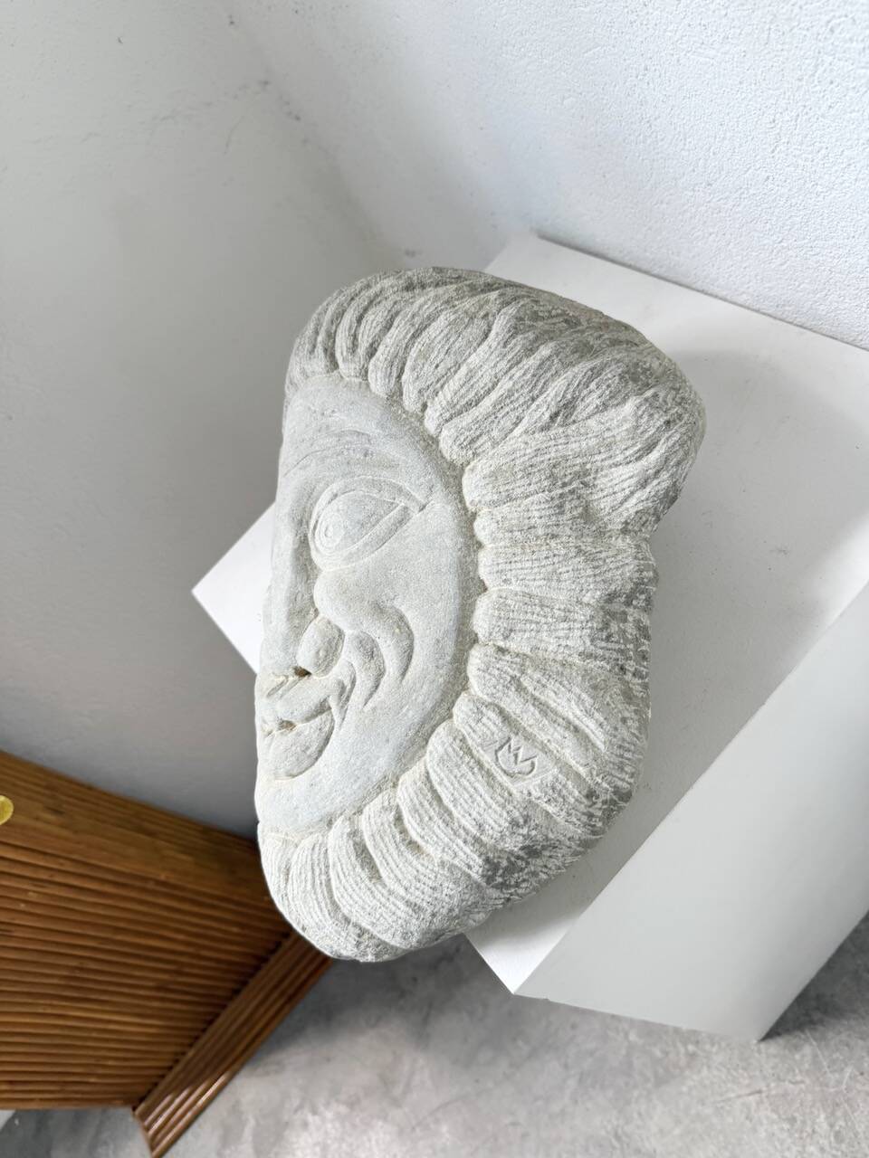 Stone sculpture 1950 face