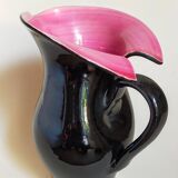 Bicolor pitcher of the Norman Potteries of Louviers 50s