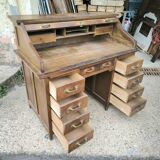 Bureau à rideau Américain en chêne 1920