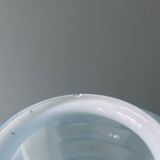 Vase Art Déco 1930 en opaline bleue
