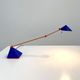 Blue desk lamp by Lungean & Pellmann for Brilliant Leuchten Germany, 1980