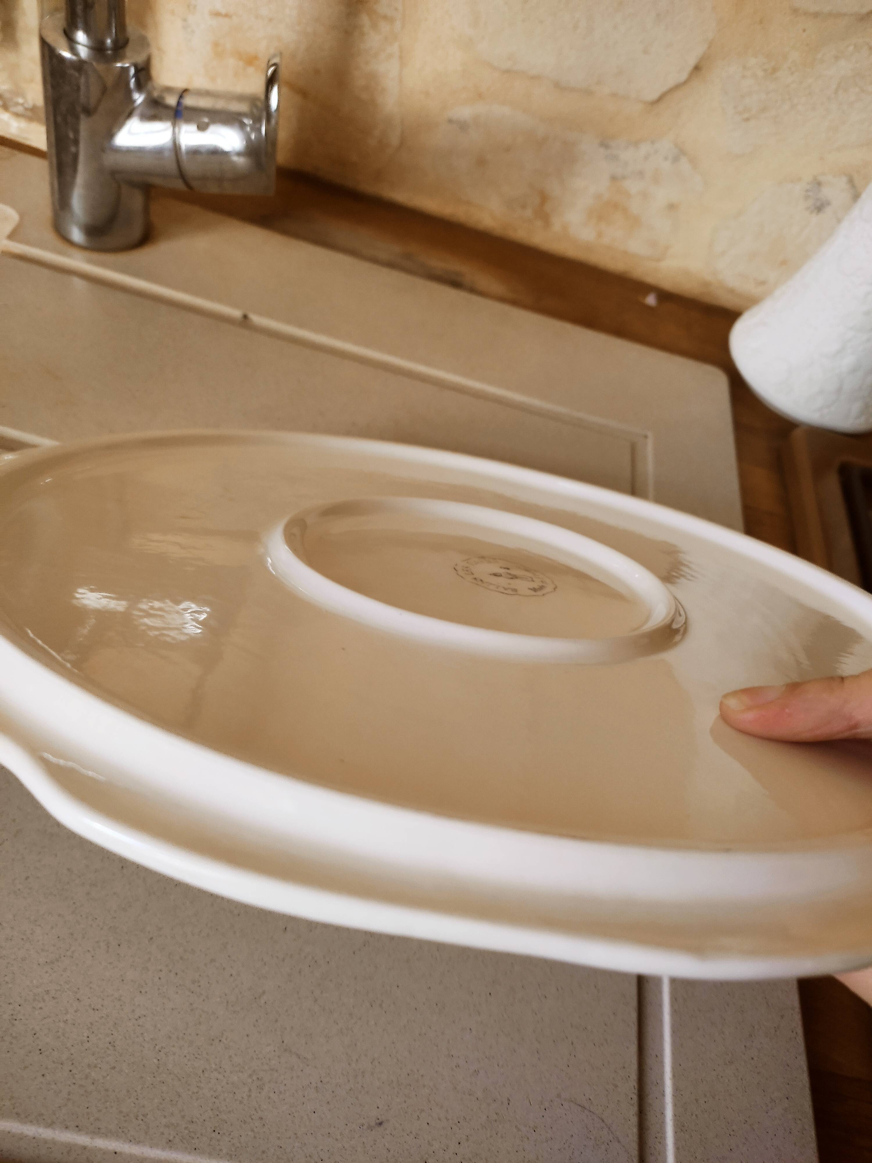 Salins slurry pie dish