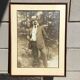Sepia photo Elegant man circa 1910 framed