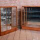 Art Deco Display Cabinets in Maple, Glass, and Mirror, Czech, 1930s, Set of 2