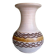 Beige vase ringed neck German ceramic VEB Fat Lava Era
