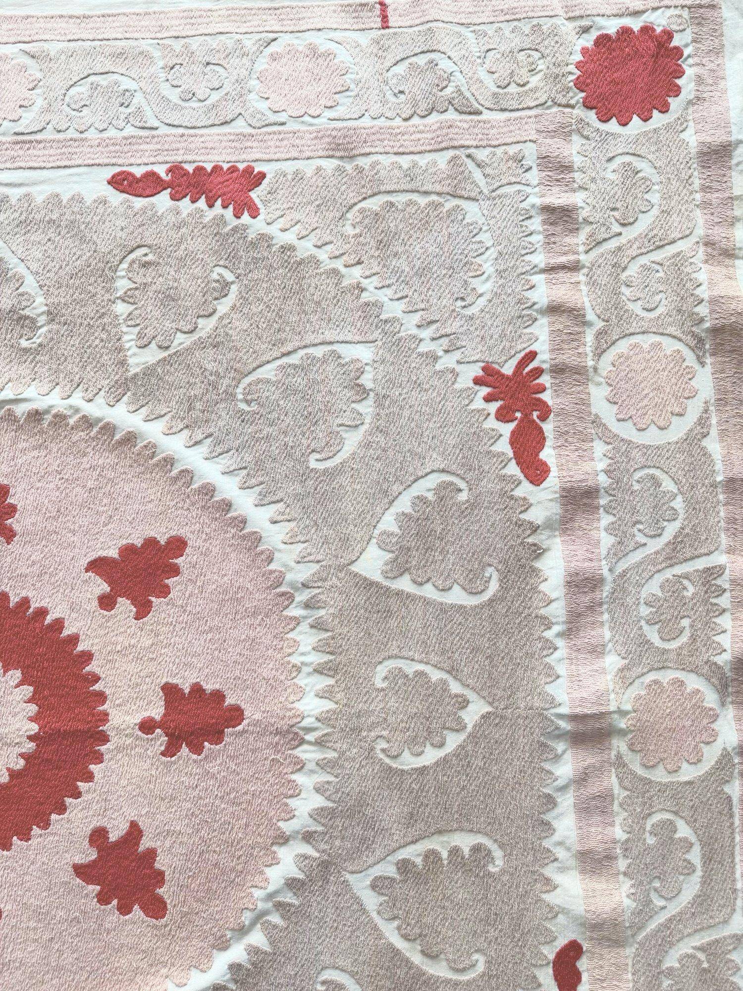 Vintage hand-embroidered tablecloth 145x157 cm