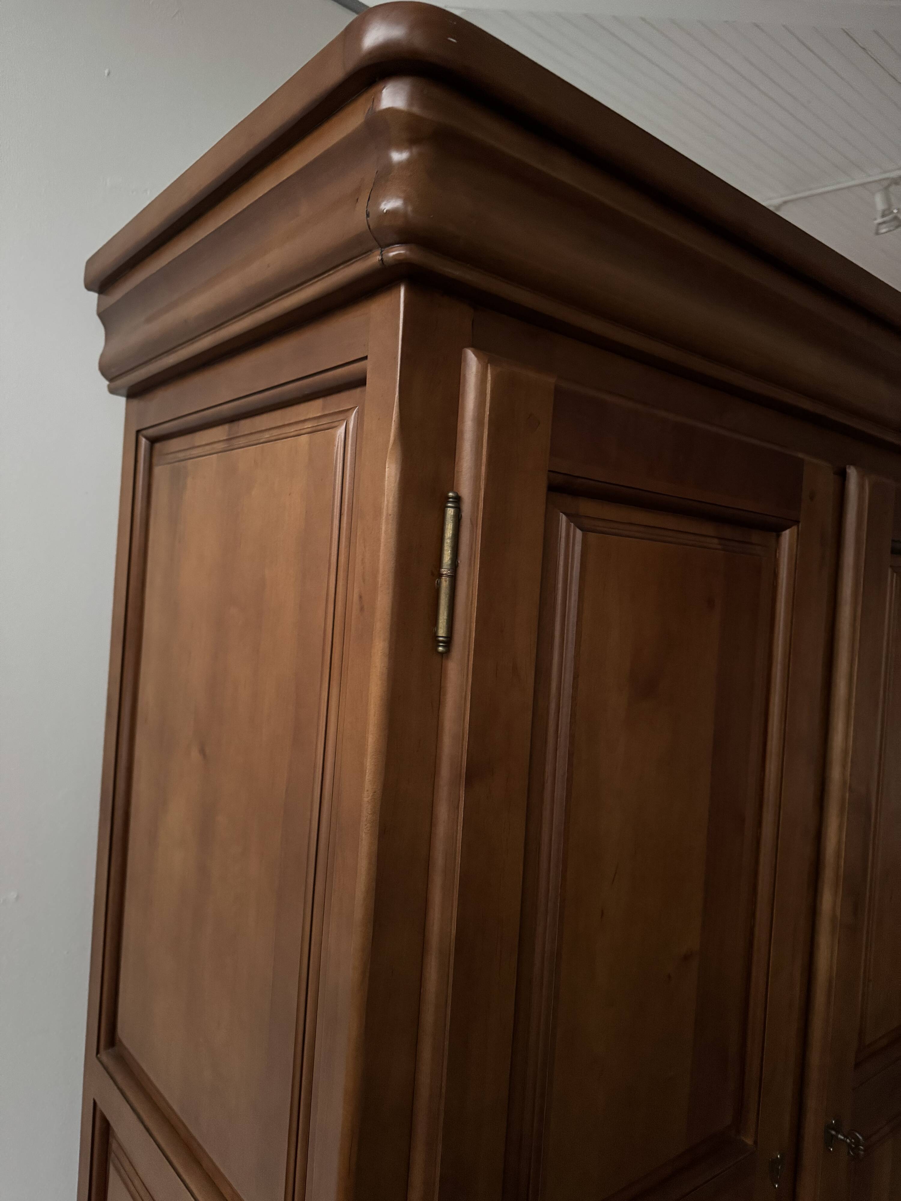 Louis Philippe style cherry wood wardrobe