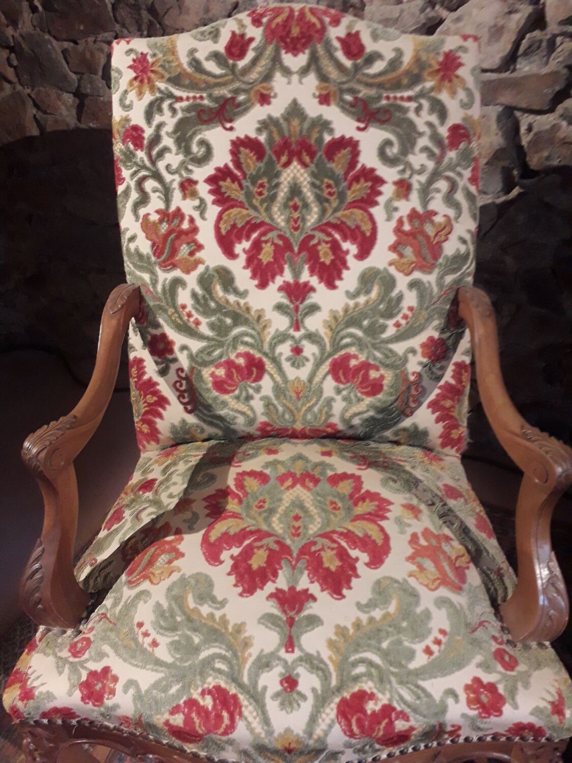 Louis XV style convertible armchairs