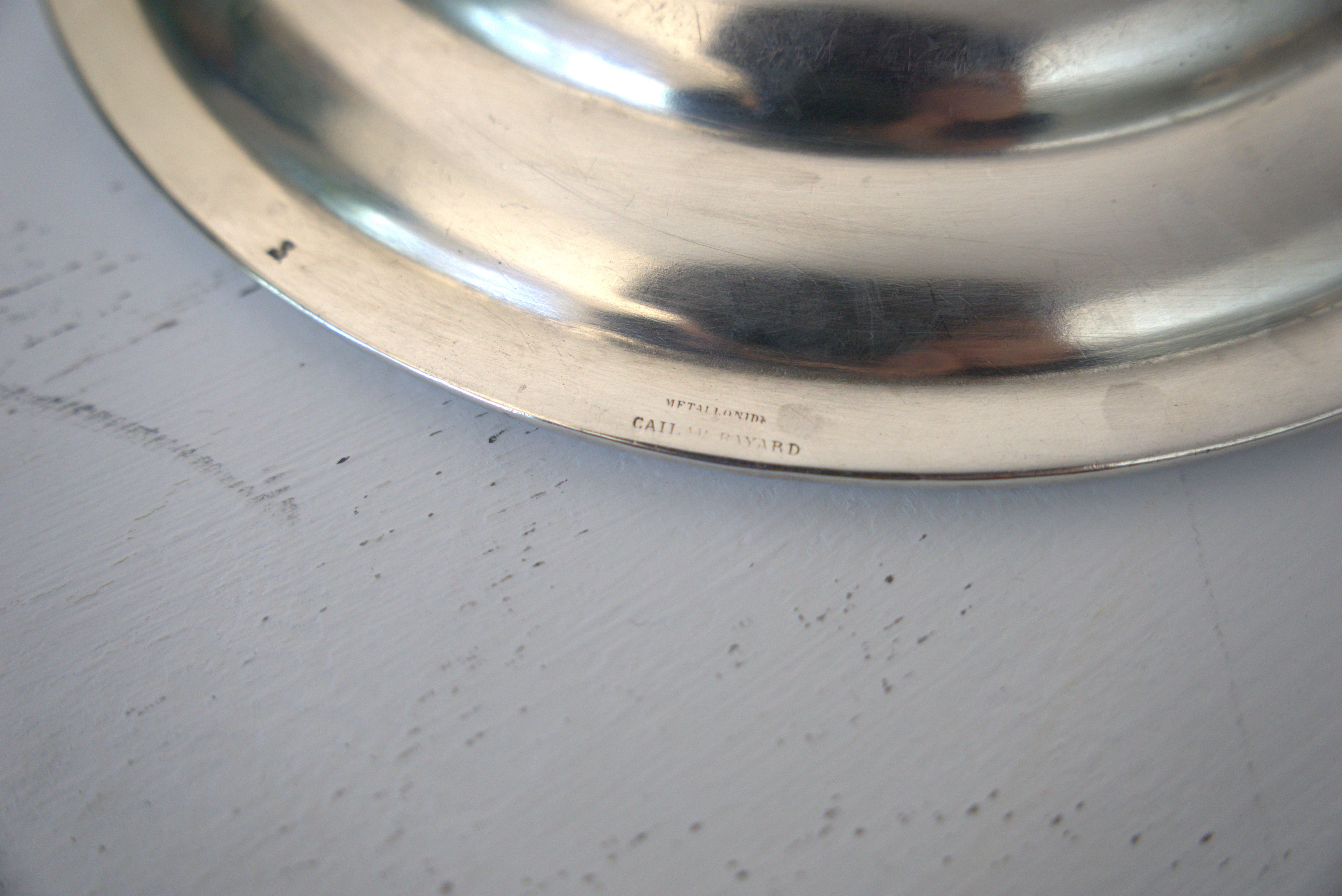 Set of silver-plated serving dishes