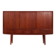 Buffet haut en teck, design danois, années 1960, designer : EW Bach