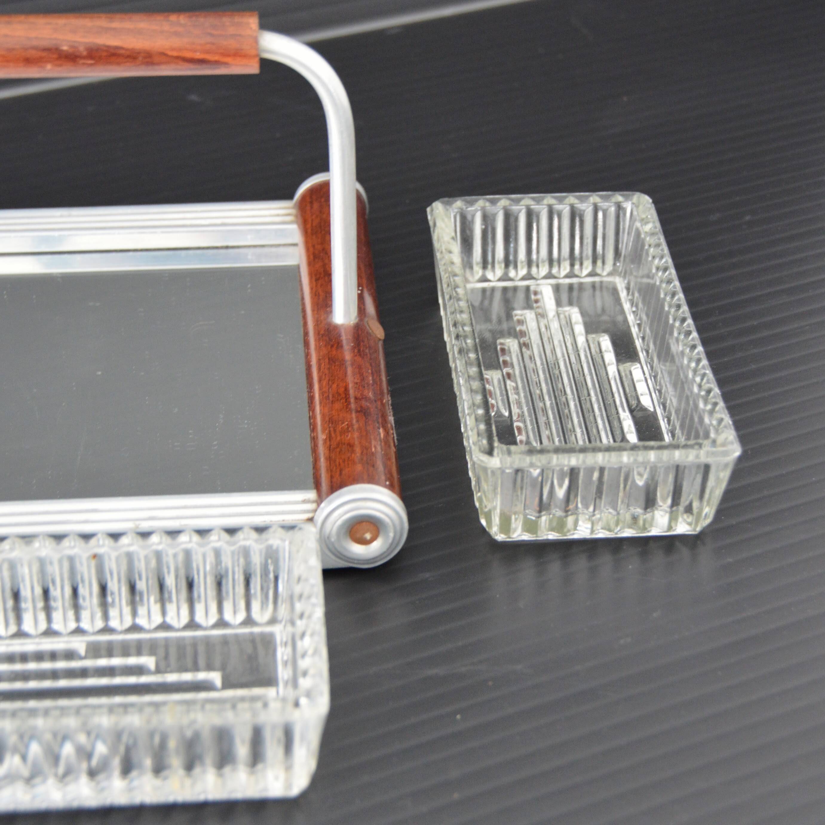 Aperitif platter / Art deco aperitif service 1920s / 1930s