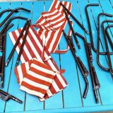 Vintage portable and removable deckchair