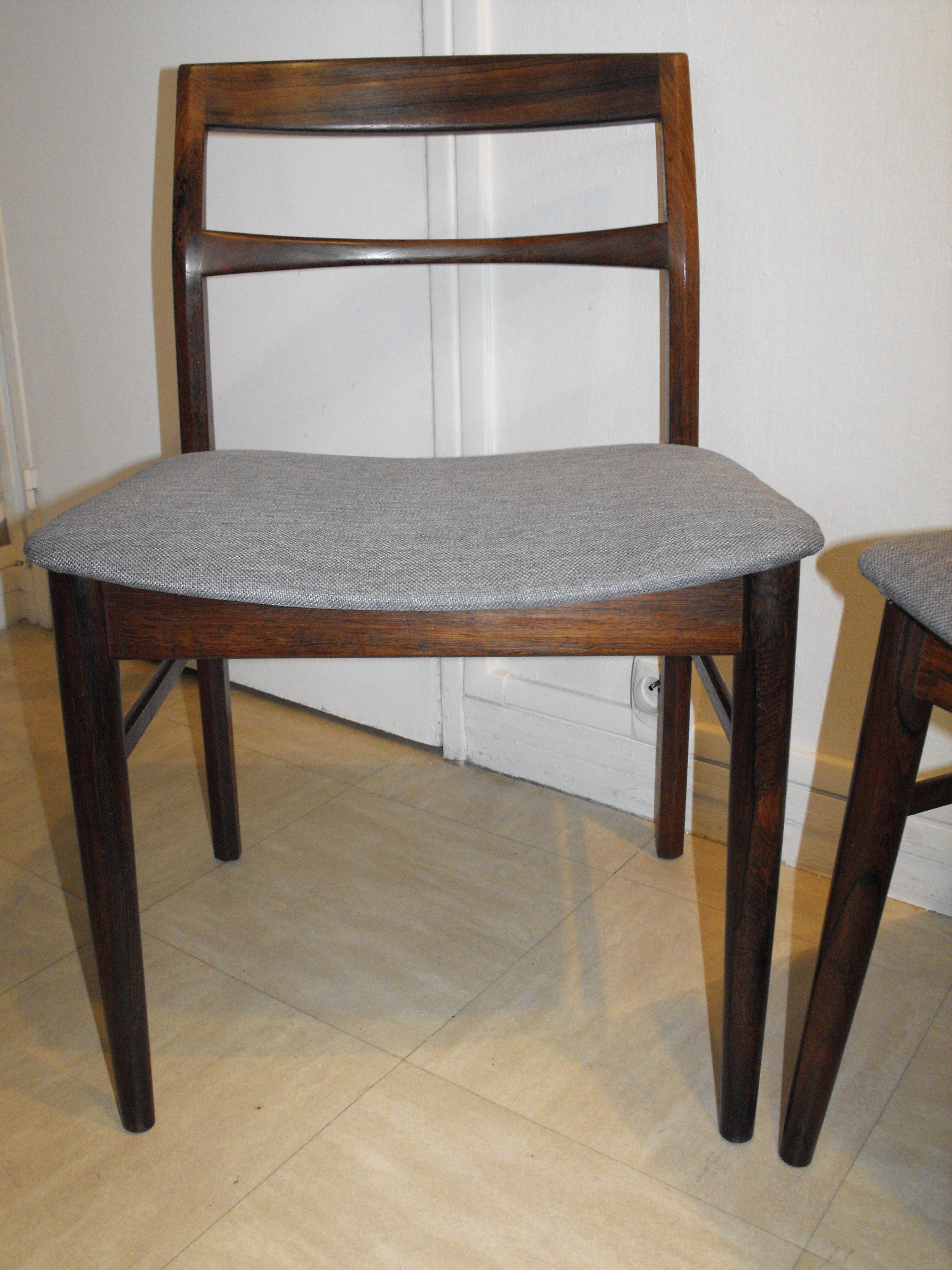 Pair of Scandinavian chairs by Henning Kjaernulf