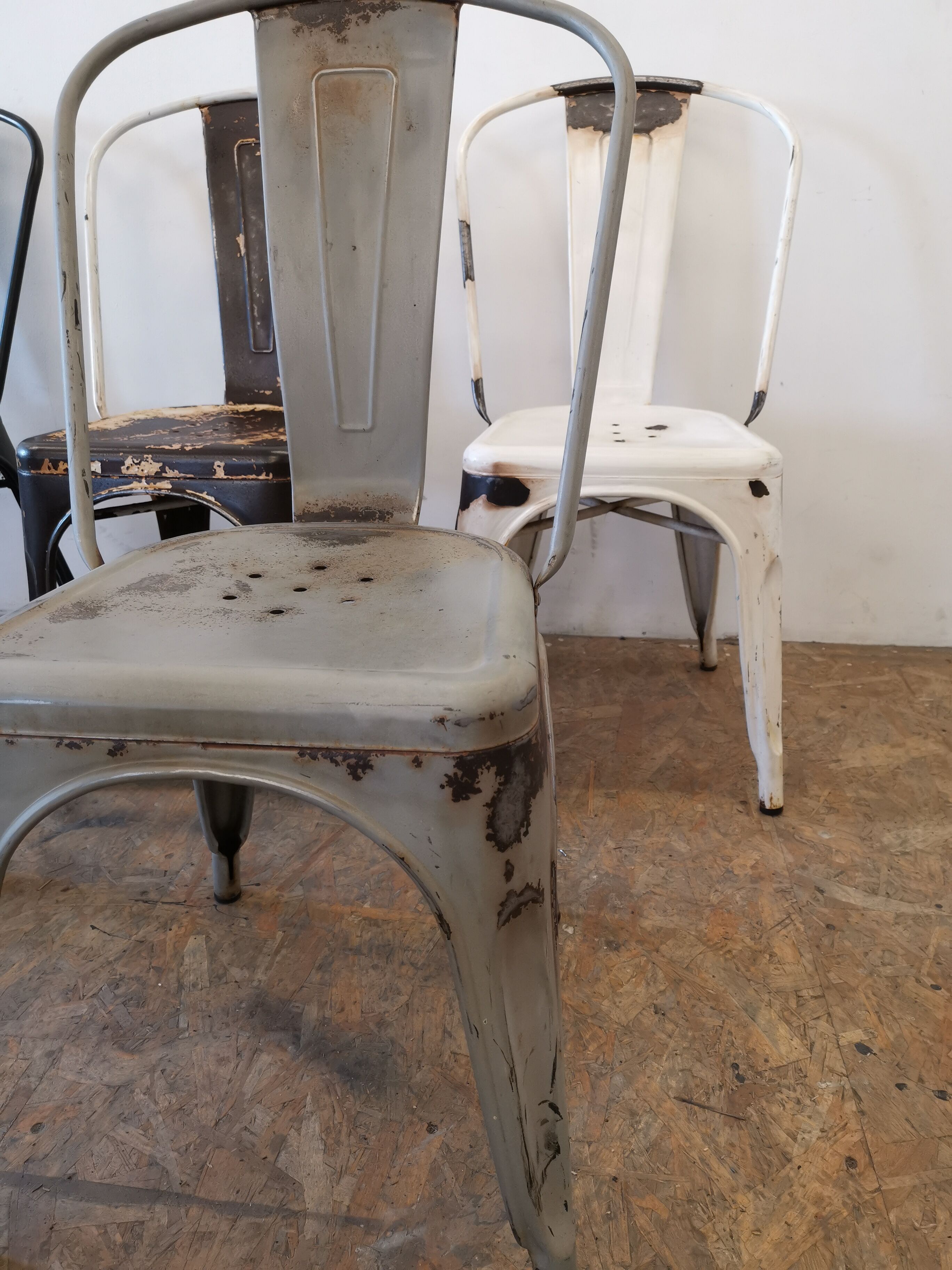 Série de 6 chaises "Tolix"