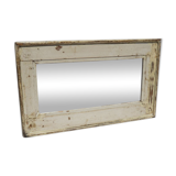 Mirror Wood Old Teak Patina White Breakage 58x3x34cm 9