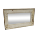 Mirror Wood Old Teak Patina White Breakage 58x3x34cm 9