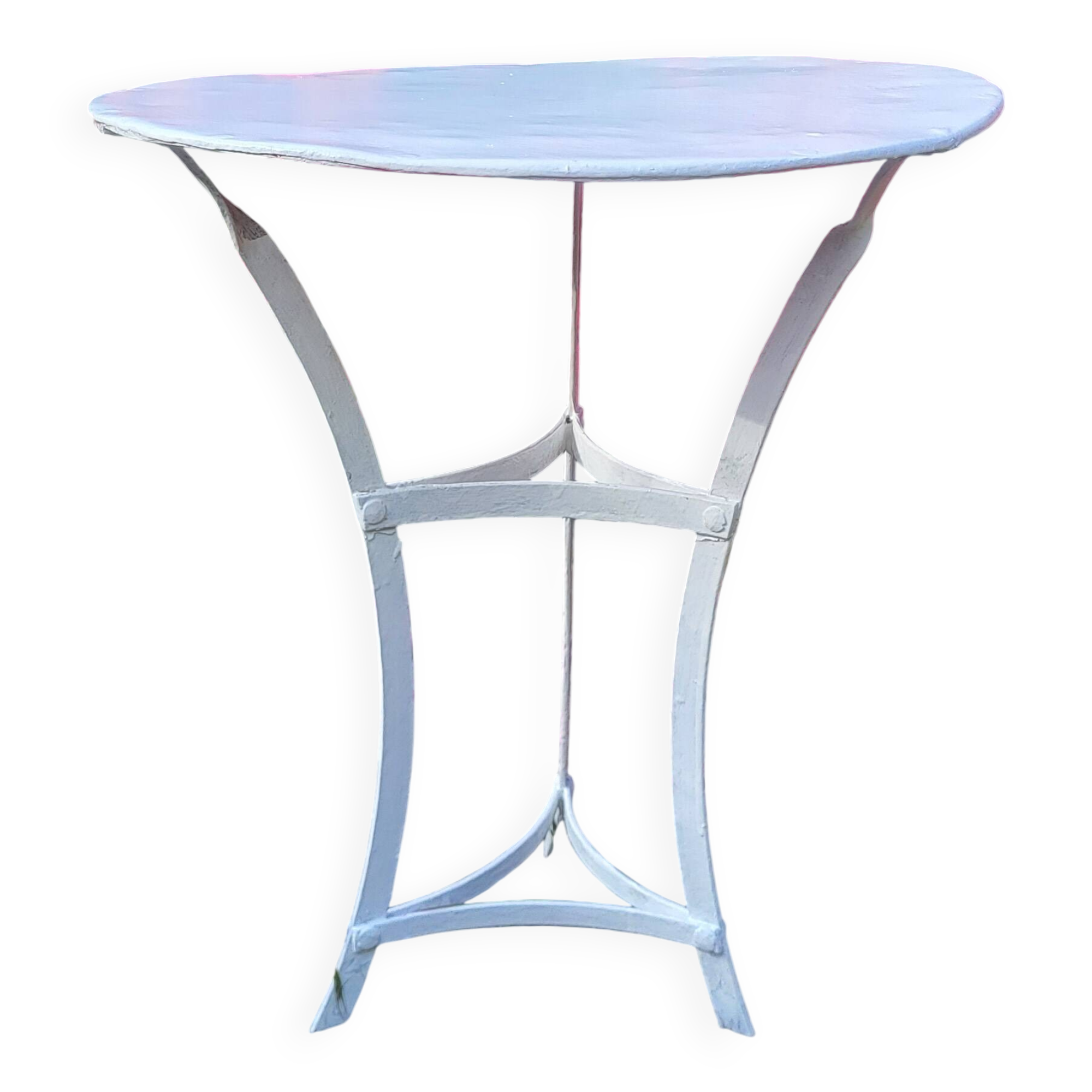 Iron garden coffee table / pedestal table