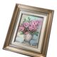 Framed canvas painting