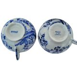 Japanese tea set in fine blue and white porcelain